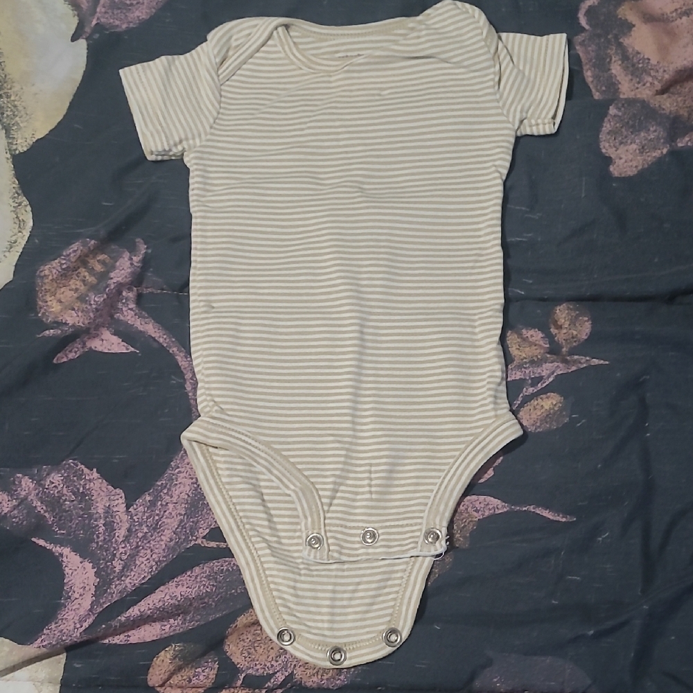 Carter's Cream Striped Bodysuit